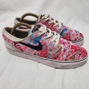 Nike Youth SB Stefan Janoski Premium Canvas Skateboarding Shoes 654862 101 US 5Y